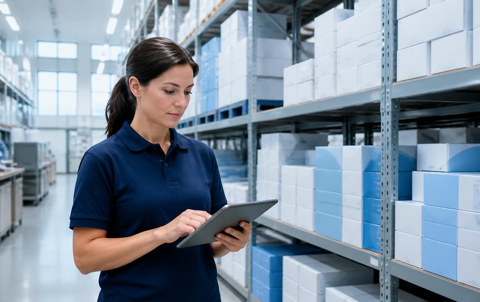 USA MedPremium distribution center staff scanning durable medical equipment inventory